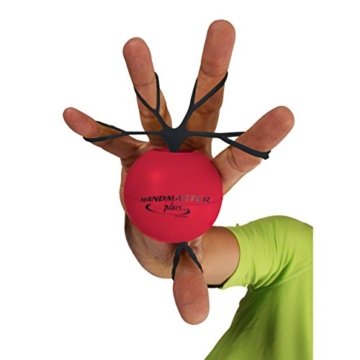 Handmaster Plus Handtrainer Fingertrainer Unterarmtrainer, mittel, ROT - 