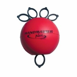 Handmaster Plus Handtrainer Fingertrainer Unterarmtrainer, mittel, ROT -