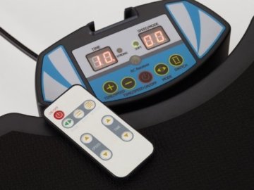 skandika Home Vibration Plate 500, Profi Vibrationsgerät, inklusive Trainingsbänder mit großer rutschsicheren Trainingsfläche, Fernbedienung und kraftvoller 3D-Vibration, anthrazit/schwarz - 