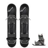 Skiskates - Short Mini Ski Skates for Snow | Skating Skis Snowblades Skiboards | Ice Skates for Snow | Shortest Skis Ever (SKI Boots/Black) - 1