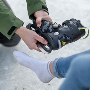 K2 Skates Jungen Schlittschuhe Raider Ice — green - yellow — EU: 32 - 37 (UK: 13 - 4 / US: 1 - 5) — 25E0010 - 11