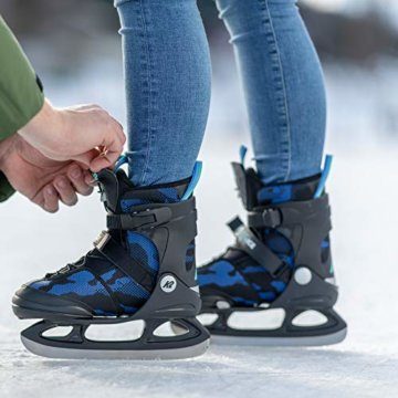 K2 Skates Mädchen Schlittschuhe Marlee Ice — camo - Blue — EU: 26 - 31 (UK: 7 - 11 / US: 8 - 12) — 25E0020 - 9