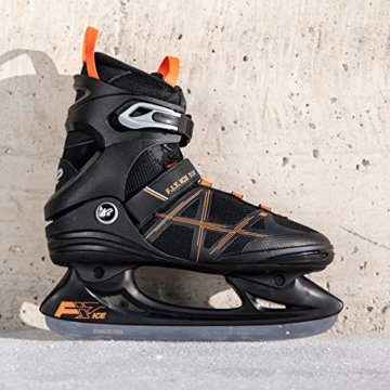 K2,25E0401,Skates AA8Herren SchlittschuheFIT Ice Boa,Black/Orange, UK: 10.5 - 2