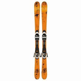 Kinder Freestyle Ski Set K2 Juvy 129 + Fastrak2 7 (85mm) Set 2016 Yo - 1