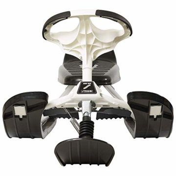 STIGA Snowracer King Size GT-Lenkschlitten mit Bremsen für Kinder und Erwachsene, weiß/schwarz - 3