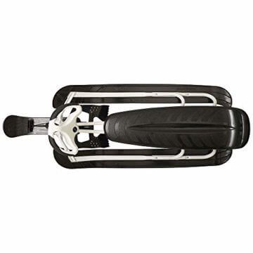 STIGA Snowracer King Size GT-Lenkschlitten mit Bremsen für Kinder und Erwachsene, weiß/schwarz - 5